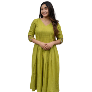 Breezy & Beautiful ? Embroidered Kurta Pant Set in Cotton Slub (S)