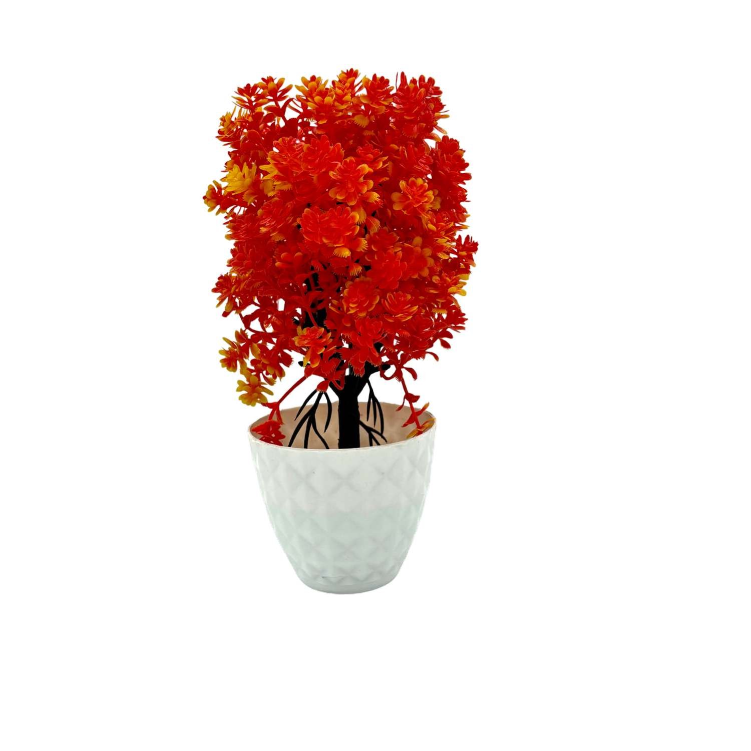 Flowers Artificial Wild Plant with Pot Showcase Decoration Plants Flowers | Fake Plant | Artificial Plants for Home Decor Office Gifting Plants Decorative (Pack Of 2) (RV-AP16) - Image 2