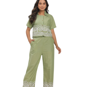 Laidback Luxe ? Embroidered Floral Dress with Printed Touch (XXL)