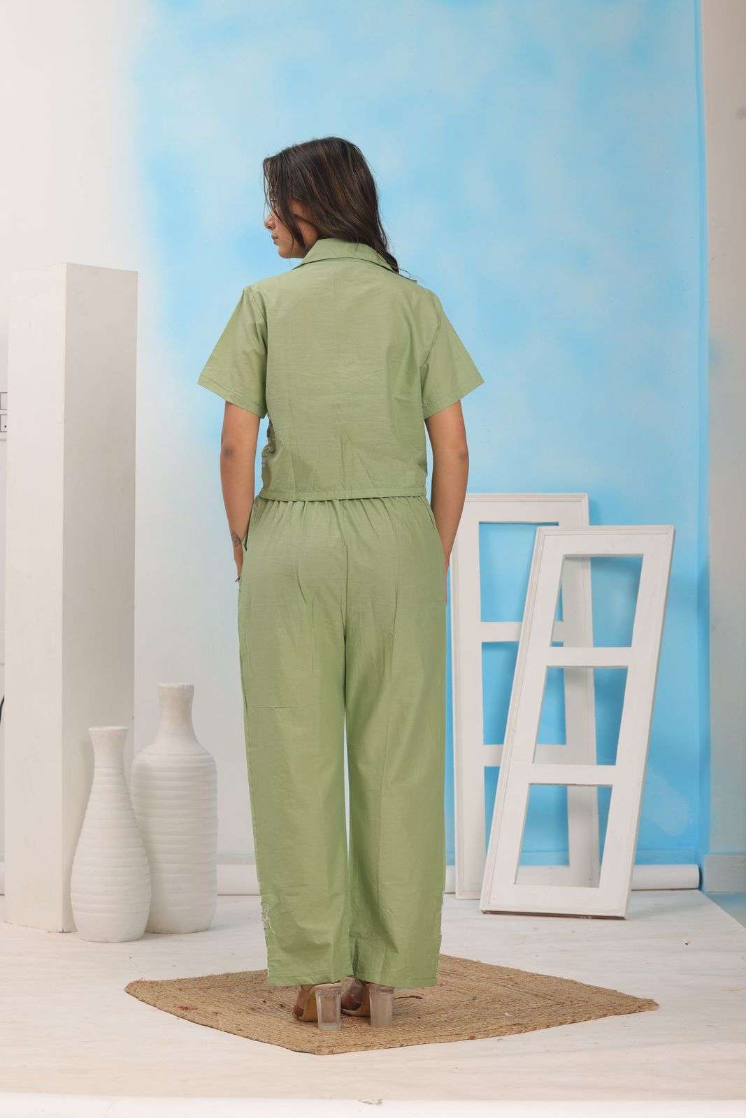 Laidback Luxe ? Embroidered Floral Dress with Printed Touch (XXL) - Image 7