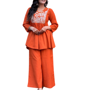 Chic & Stylish Embroidered Kurta Set ? Cotton Slub Comfort (XXL)